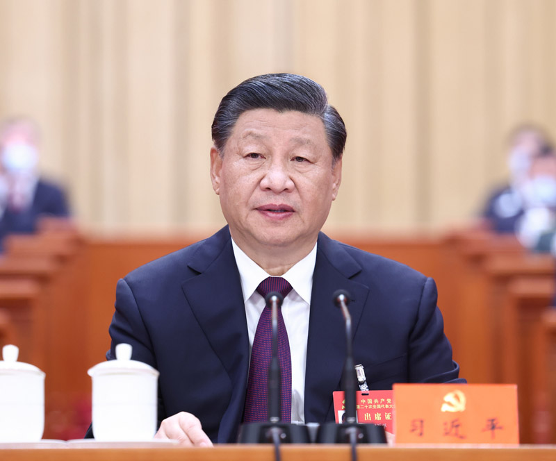 10月22日，中國共產(chǎn)黨第二十次全國代表大會在北京人民大會堂勝利閉幕。習近平同志主持大會。.jpg