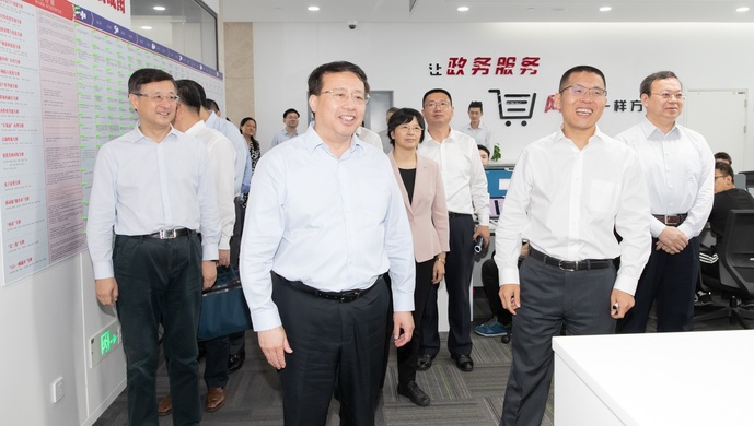 2020年7月2日，市委副書記、代市長龔正調(diào)研“一網(wǎng)通辦”“一網(wǎng)統(tǒng)管”工作。