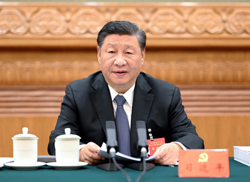 10月18日，中國(guó)共產(chǎn)黨第二十次全國(guó)代表大會(huì)主席團(tuán)在北京人民大會(huì)堂舉行第二次會(huì)議。.jpg