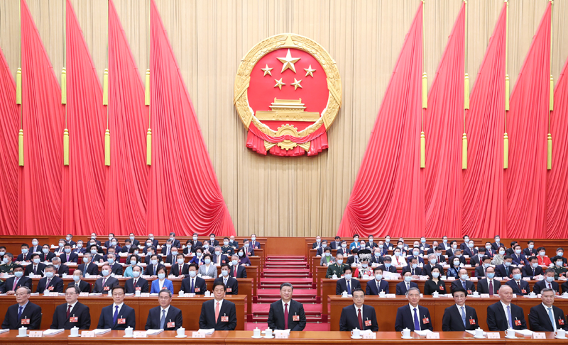 3月5日，第十四屆全國人民代表大會(huì)第一次會(huì)議在北京人民大會(huì)堂開幕。黨和國家領(lǐng)導(dǎo)人習(xí)近平、李克強(qiáng)、栗戰(zhàn)書、汪洋、李強(qiáng)、王滬寧、韓正、蔡奇、丁薛祥、李希、王岐山等出席會(huì)議。.jpg